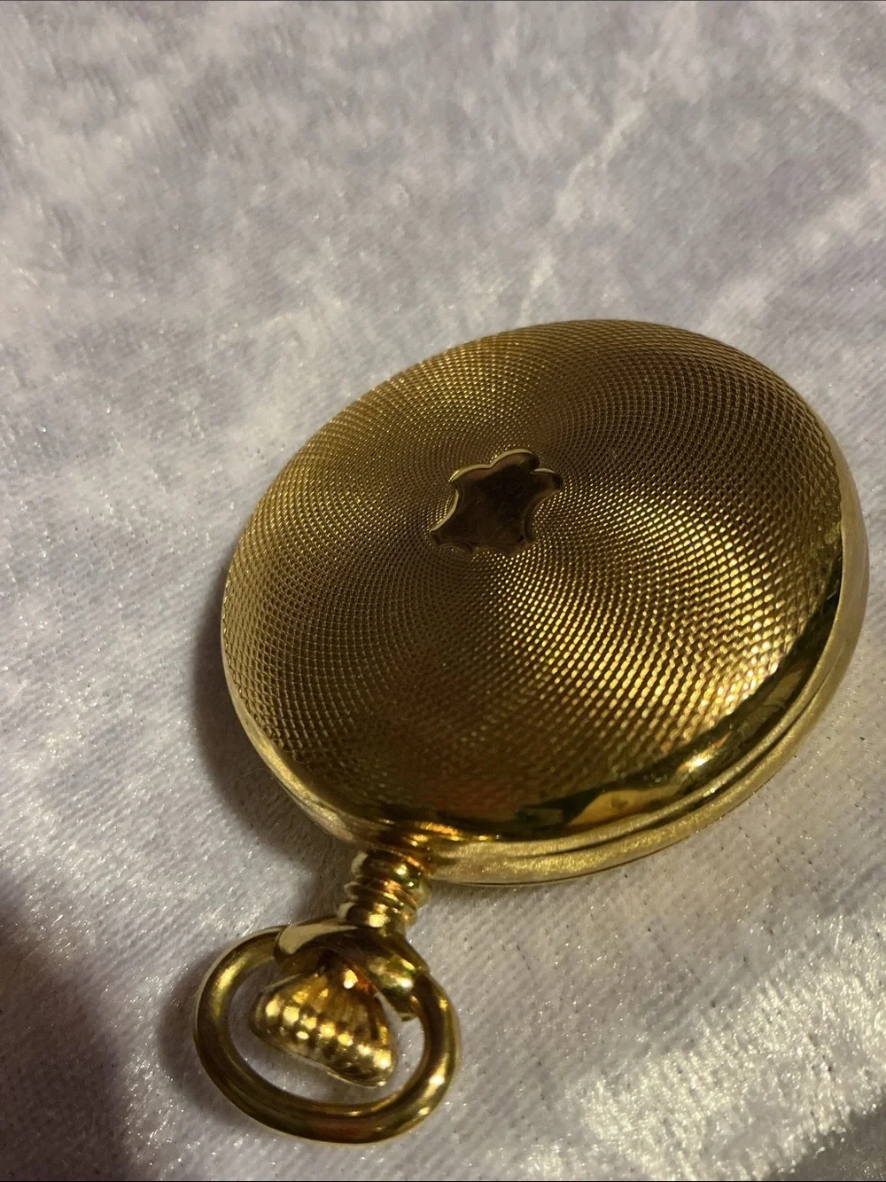 Gold - toned Pocket Watch with Roman Dial